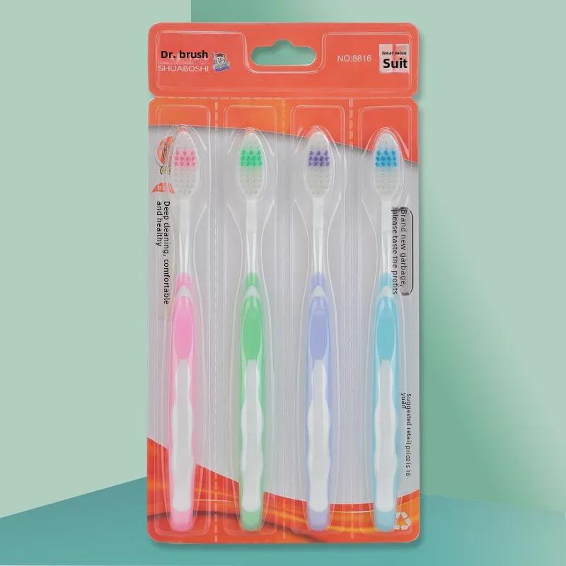 

Зубні щітки Doctor Brush Family Pack з м якою щетиною - різні кольори
