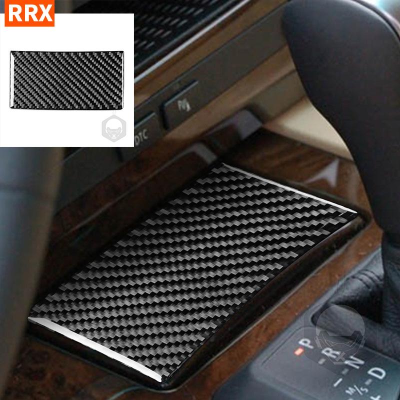 For BMW 5 Series E60 2004 2005 2006 2007 GearShift Box Ashtray Panel Cover Trim Sticker Carbon Fiber Car Interior Accessories