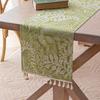 Green Plant Table Runner, Fresh and Natural StyleTable Decoration,Dining Room Party ChristmasRestaurant Modern Decor Supplies