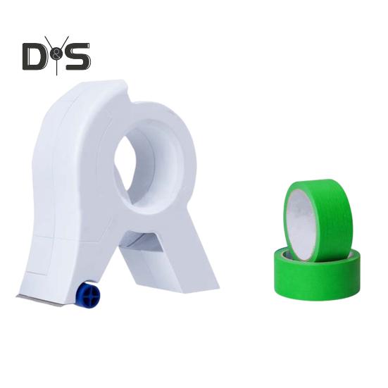 Maler-Klebebandapplikator mit 1 Klebeband, Fenster, Türrahmen, Zierleisten, Abdeckbandspender, Maler- und Verpackungsbandschneider, tragbarer Etikettenbandschneider