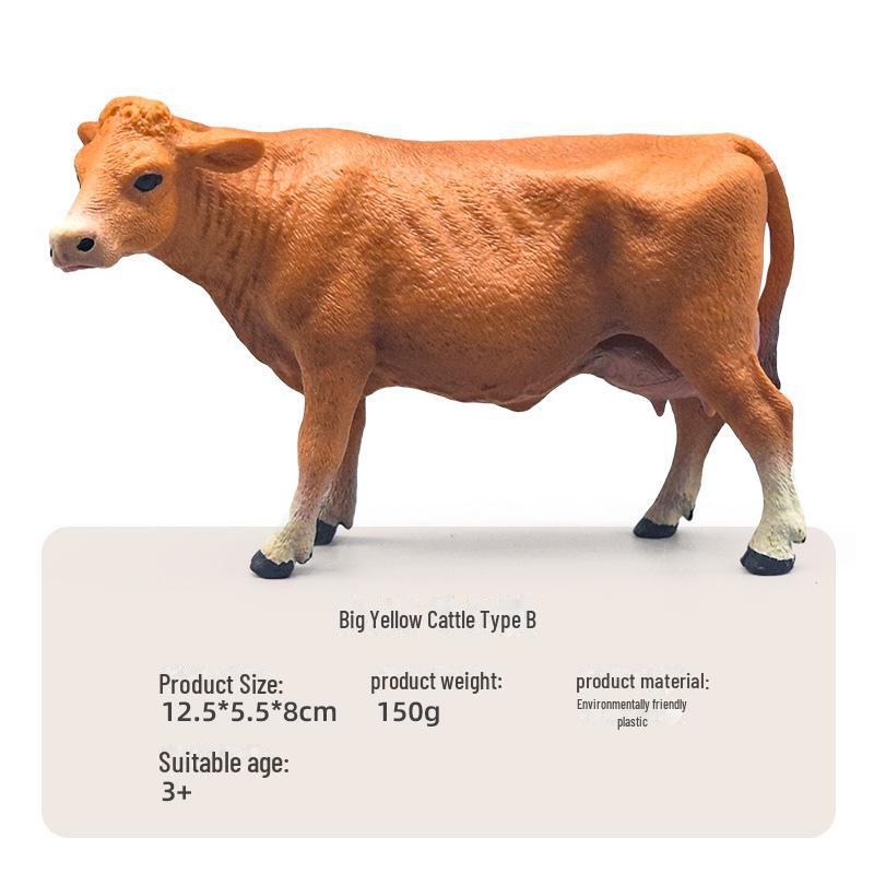 Creative Farm Cow Educational Toy - Small Animal Model for Children