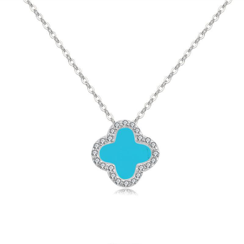 Elegant Openwork Four-leaf Clover Necklace - Women's High-end Pendant