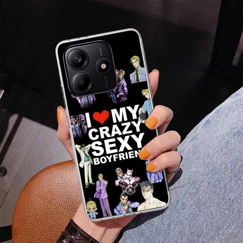 JoJo Kira Yoshikage Killer Queen Handyhülle Für Xiaomi Redmi Note 15 14 13 12S 12 11 Pro Plus 14S 11S 11E 10 10S 11T 5G Personal