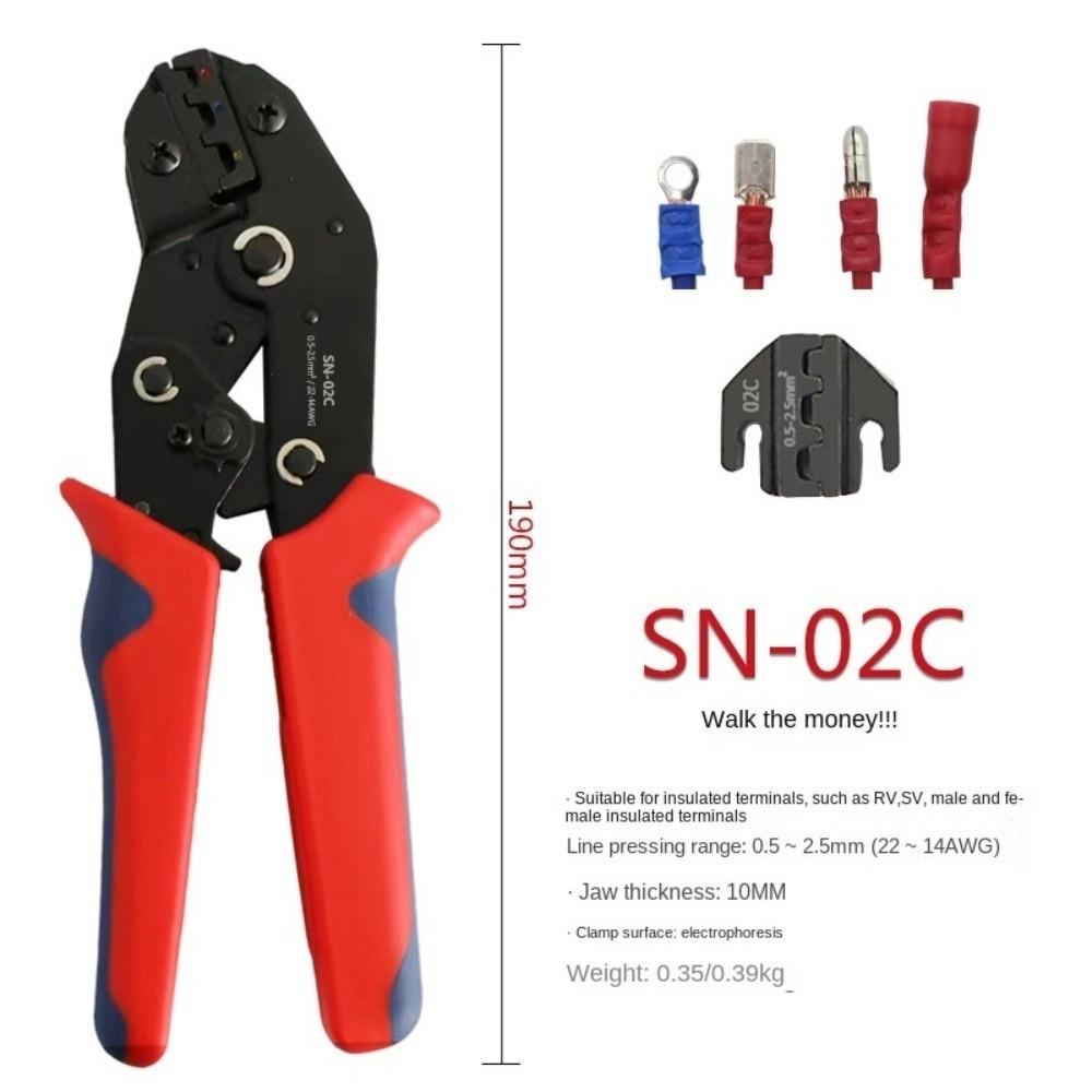 SN Multifunctional Crimping Pliers Waterproof Ratcheting Crimping Tool Wire Crimper Clamp Wrench