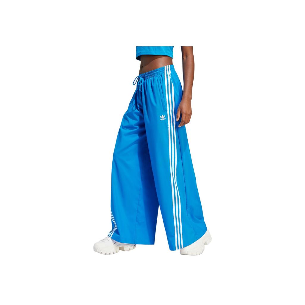 Adidas Originals Trefoil Spicy Girl Series Loose Wide-Leg Sports Trousers Women Bottoms Blue IV9316