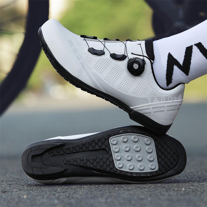 Unisex Road & Mountain Bike Cycling Shoes with Lock-Free Flat Bottom