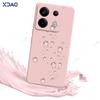 Śliczne kwadratowe silikonowe etui z płynnym silikonem do Xiaomi POCO X6 Pro Neo 5G Luksusowe miękkie etui na telefon POCOX6 X6Pro X6Neo Coque