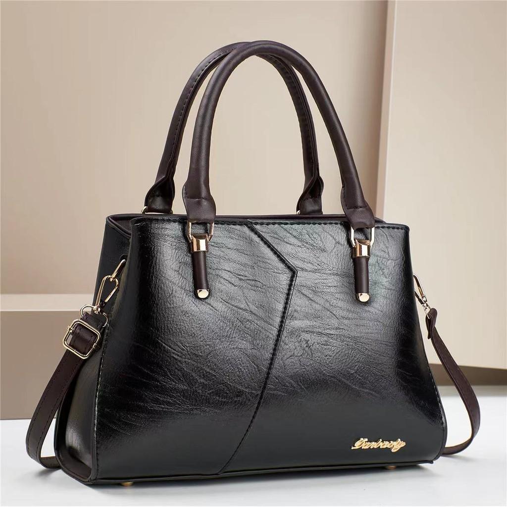 Trendy Chic Colorful Patchwork Bucket Bag For Moms With Spacious Design