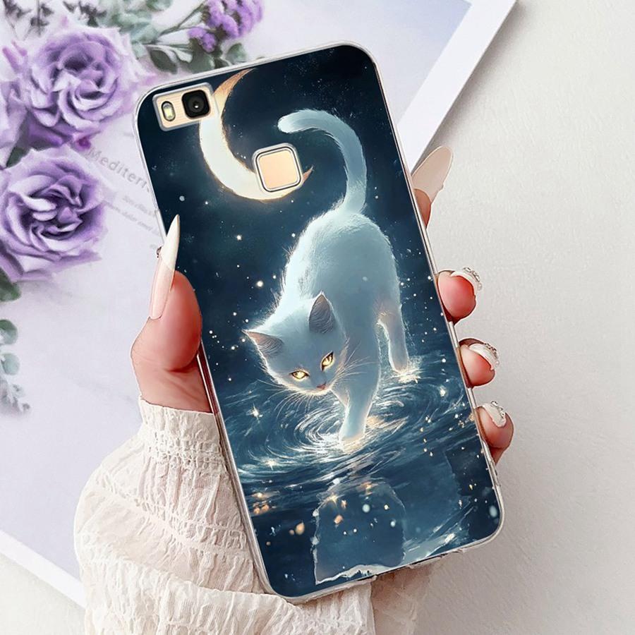 For Huawei P9 Lite Case VNS-L21 VNS-L31 Luxury flower Painted Proective Cover Soft Silicone Phone Case For HuaweiP9Lite Funda
