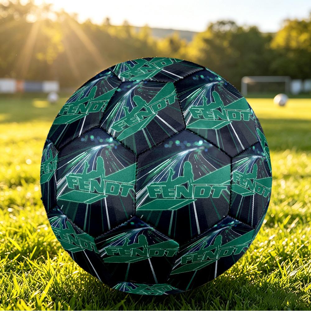 Fendt Print Standard Size 5 Soccer Ball Durable Shock?Absorbing Ball For Training Match Outdoor Play