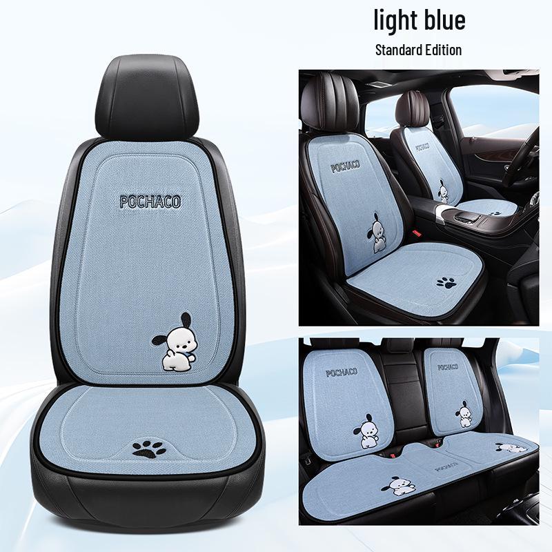 Pachacoo All-Season Cute Cartoon Cotton Linen Car Seat Cushion for Roewe RX5 D7 E6 D6 Ei5.