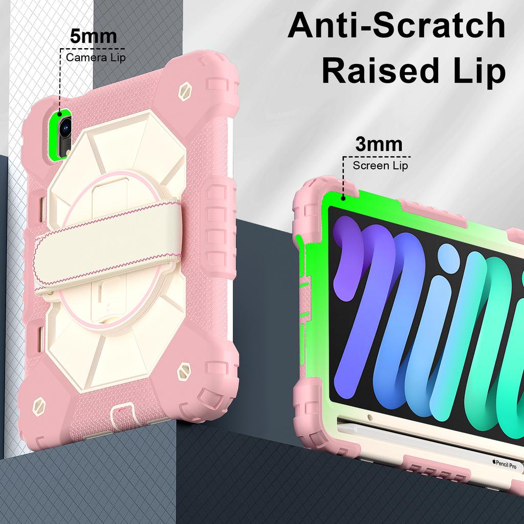 Tablet Protective Case A2 Model Suitable for iPad Mini 6/Mini 7 with Satchel Stand 10 Colors Available