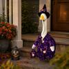 Porch Halloween Witch Costume Set - 23 Inch Decorative Outfit for Outdoor Yard Holiday Decor