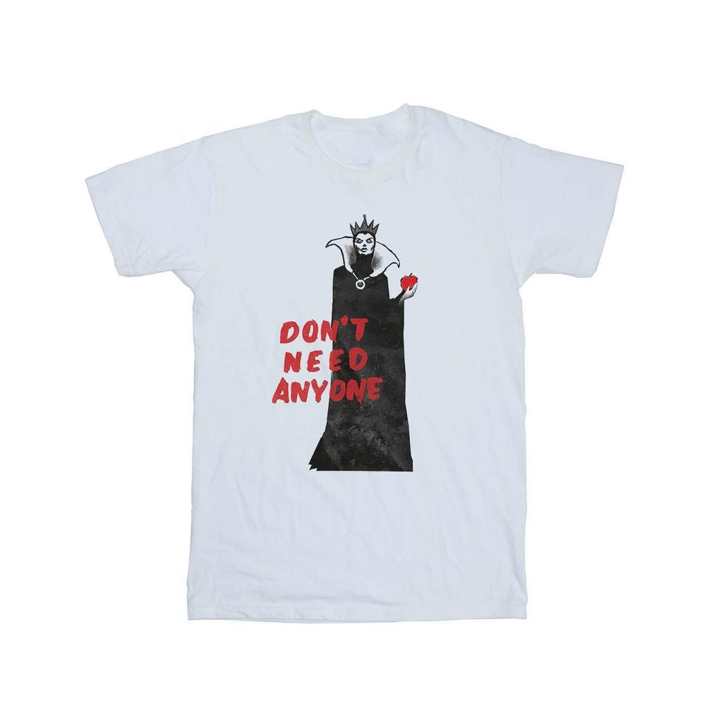 Disney Womens/Ladies Villains Don´t Need Anyone Cotton Boyfriend T-Shirt