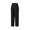 FILA Athletics Explore Series Simple Solid Color Zipper Loose Straight Casual Pants Women bottoms Deep-Black A11W527801F-BK