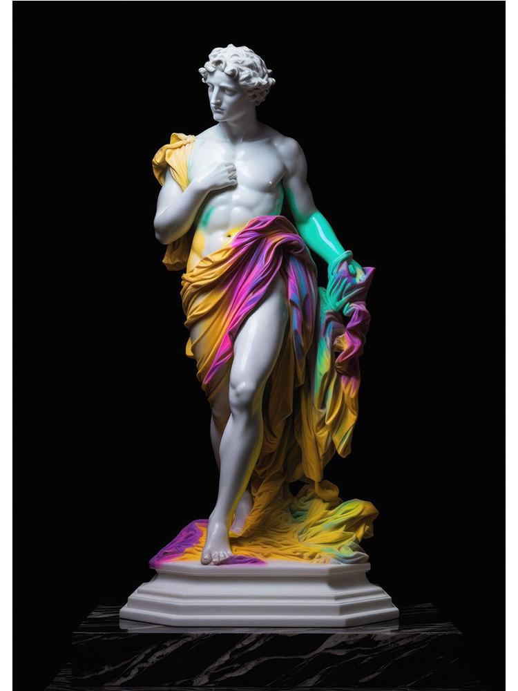 Vintage Apollo Marble David Popolo Poster Canvas Painting Abstract Statue Wall Art For Modern Living Room Home Decor Cuadros