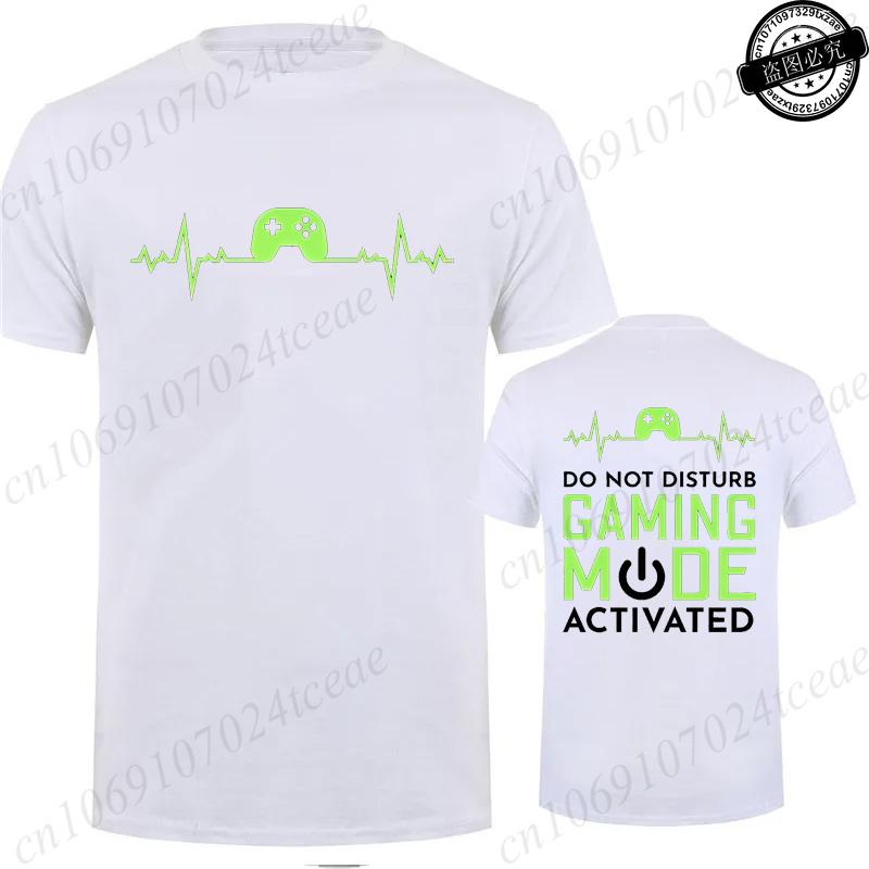T-Shirt for Men Women Clothing Gaming Mode Printed Graphic Tees Funny Gamer Clothes Short Sleeve O Neck T-Shirts Shirt Tops