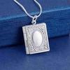 Hot Fashion 925 Sterling Silver Necklace for Women Fine Classic Square Pendant 18 Inches Christmas Gift Wedding Party Jewelry