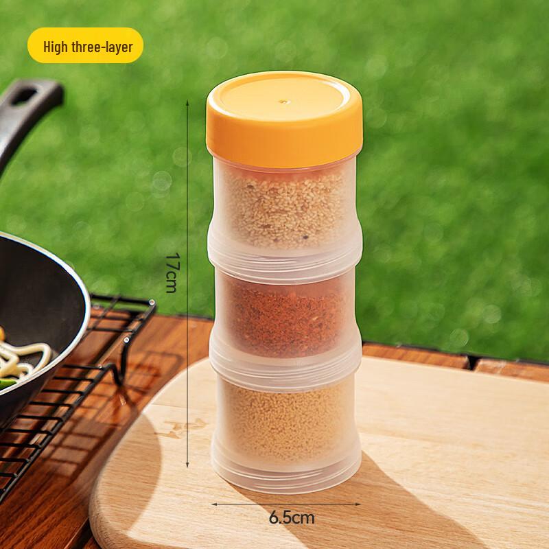 Shangqi Tragbares Stapelbares Outdoor-Gewürzflaschen-Set