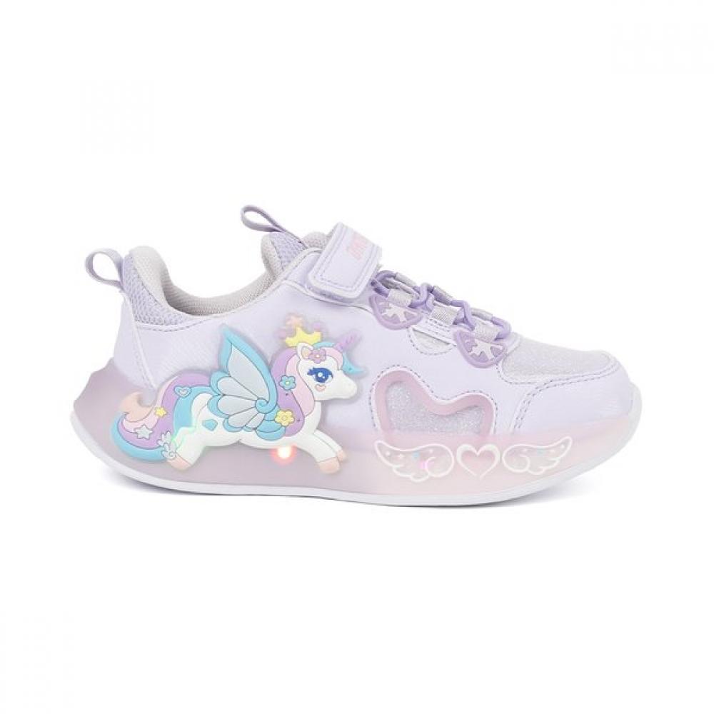 Dinosoles Girls Mary Jane Led Shoes Princess Unicorn Kids Purple Dnycg1tspu11