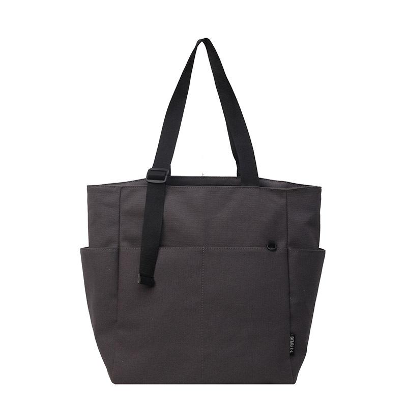 

Handbag Women s New Handbag Large Capacity Shoulder Bag Tide College Student Class Tote Bag чёрный