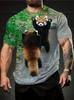 Cute Red Panda Graphic T Shirt For Men Fun Animal 3D Printed Short Sleeve Tops Summer Casual Round Neck Loose Y2k Unisex Tees