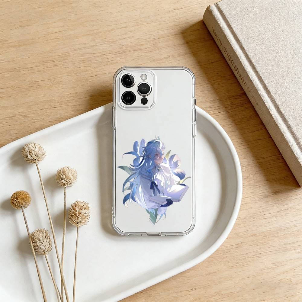 Neuvillette Genshin Impact Phone Case For iPhone 17 16 15 14 13 12 11 Mini Pro Max Plus Transparent Cover