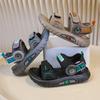 Boys Beach Shoes Soft Sole Handsome Children Sandals Non-slip Trendy 2025 Summer New Kids Sports Sandals Comfortable Hook&loop