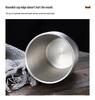 Korean Style Double Layer Insulated 304 Stainless Steel Cup for Water, Tea, Coffee, Beer, and Cold Drinks