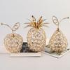 Crystals Fruit Statues Natural 3D Statues Decorations Fruit Shape Polished Smooth Collection for Bedroom Home Bar Desk