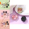 Creative English Letter Brooch Unique Alloy Badge For Sweaters Scarves Versatile Fashion Accessory