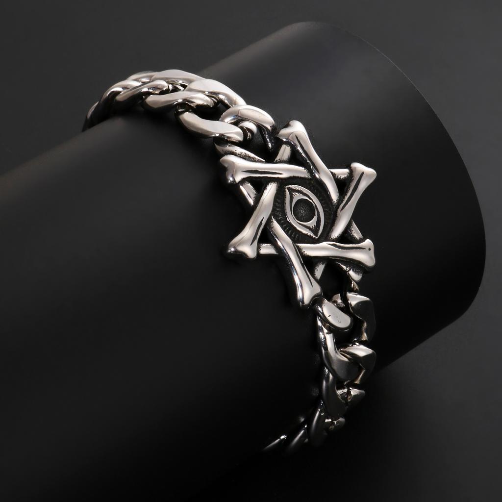 1PC Pulseras Hombre Stainless Steel Star of David Bracelets for Man Yurman David Star Bracelet Man Jewelry Man's Bracelets