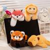 Animal Raccoon Wrist Snap Loop Plush Toy Doll Capybara Little Lion Bracelet Children's Muppet Doll