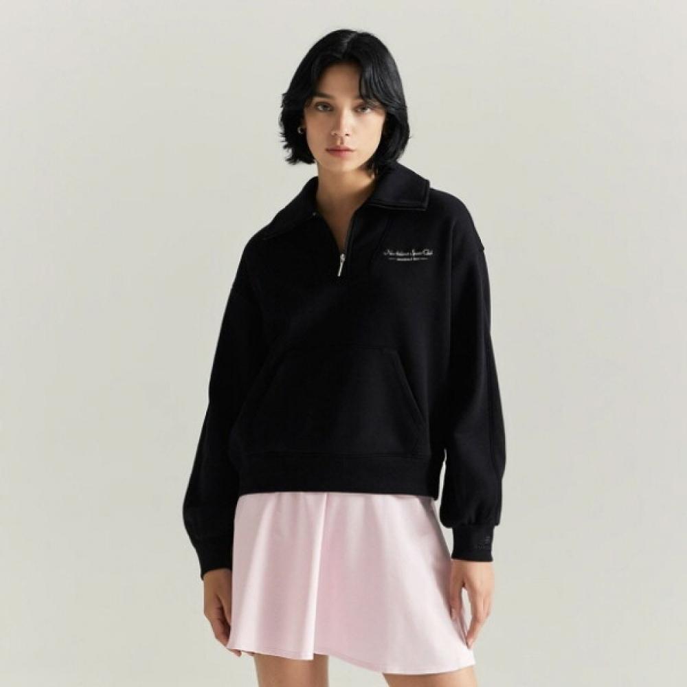 

New Balance Футболка с длинным рукавом Флисовый свитшот на молнии до середины Nbncc4W902 19 W 85