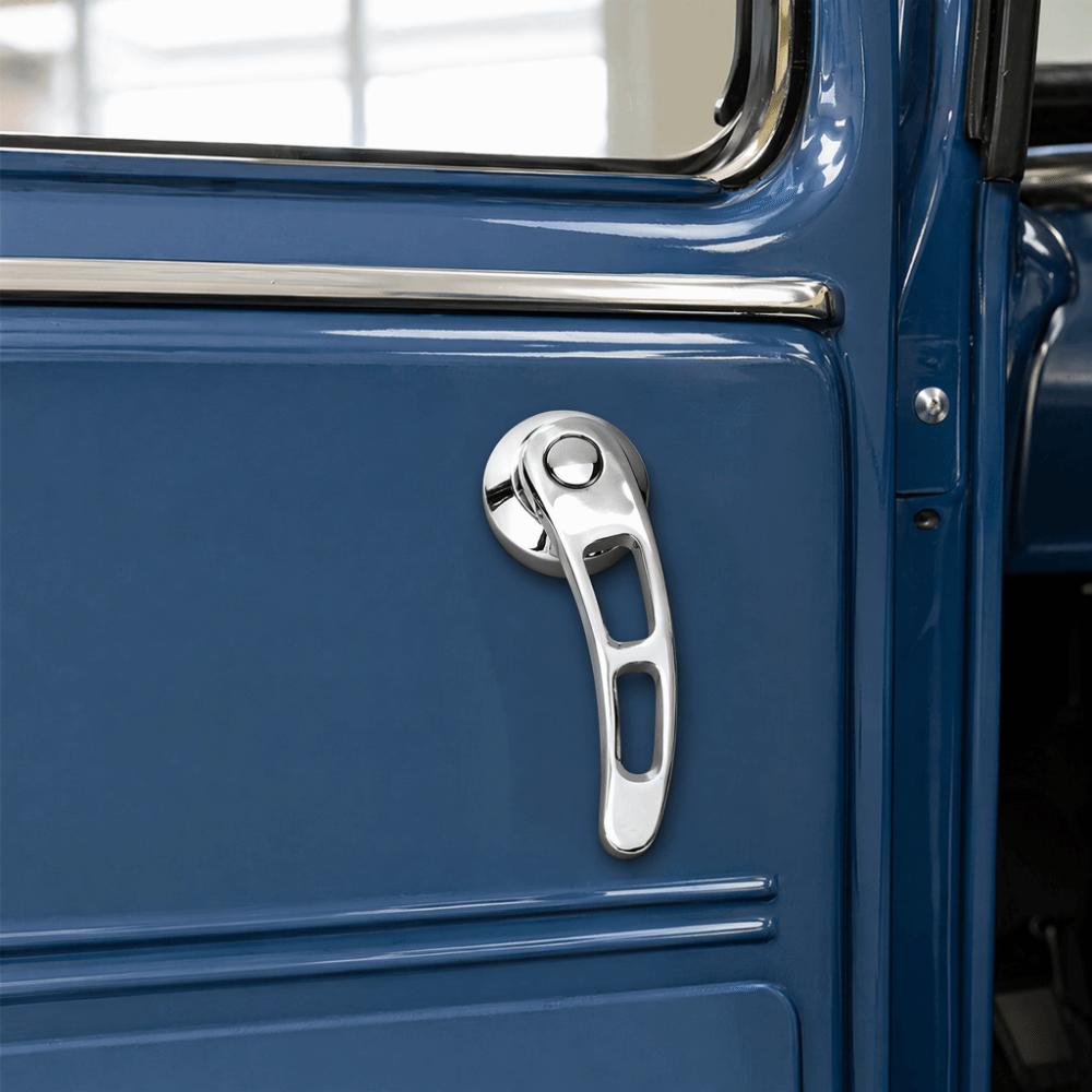 2PCS Iron plating Door Handle Set for Chevrolet / Ford / Chrysler / GM Classic Older Vehicles
