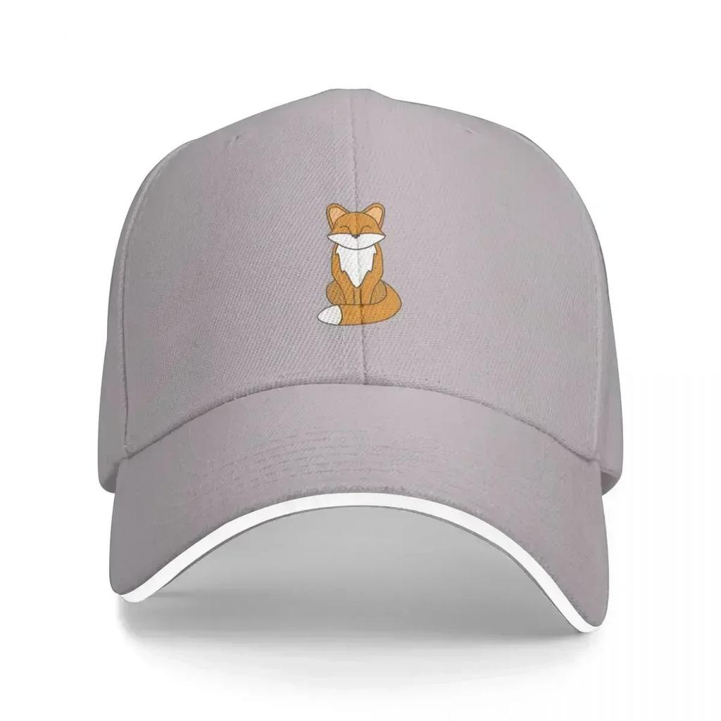 Casquette Mignonne Renard Assis Mode Décontractée Casquettes de Baseball Chapeau Réglable Hip Hop Été Unisexe Casquettes de Baseball Personnalisable Polychrome