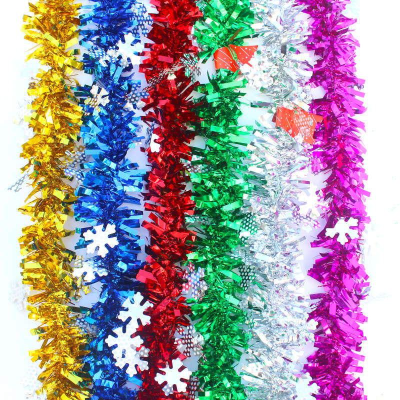 Christmas Tinsel Birthday Scene Layout Party Supplies Snowflake Garlands 2PC Wedding Decor