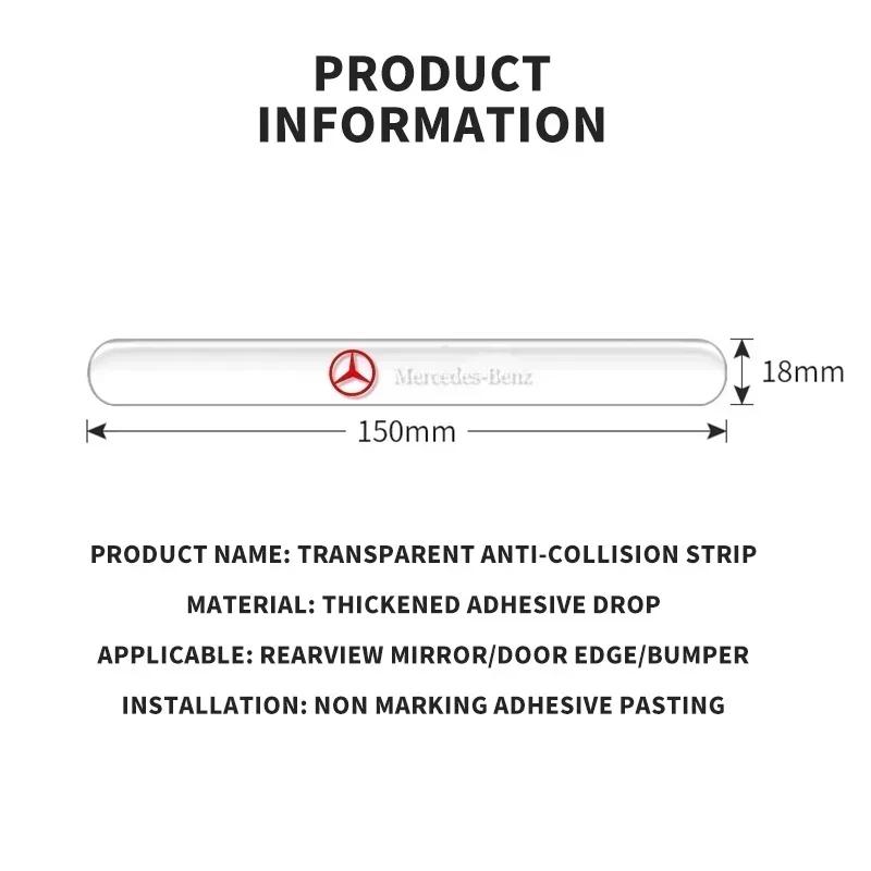 4pcs Car Door Handle Protection Exterior Door Bowl Stickers Styling Accessories For Mercedes Benz Amg W203 W204 W205 W206 FE8