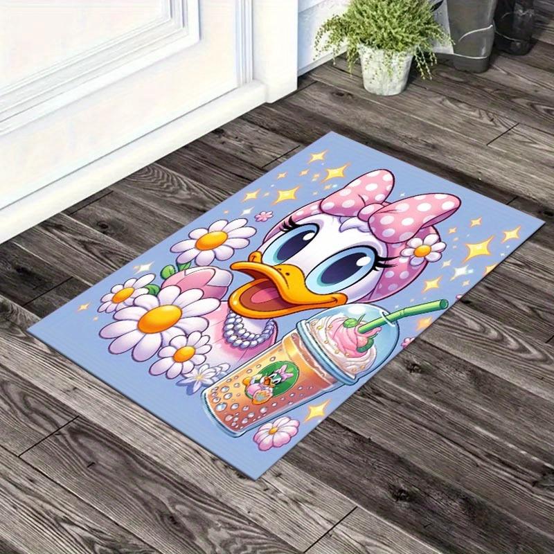 

1pc Daisy Pattern Area Rug Soft Flannel for Living Room, Office, Bedroom, Outdoor and Camping, Sofa Coffee Table 60cm by 90cm
