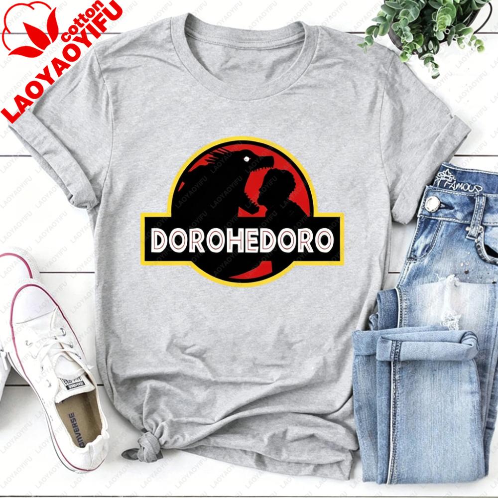 Dorohedoro Kaiman Eat T-Shirt Funny Dorohedoro Creative Shirt Dinosaur Lover Gift Tee Retro Manga Enthusiast Tshirt Menunisex T