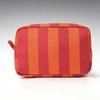 Durable Corduroy Storage Bag Stripe Design Makeup Train Cases High Capacity Travel Makeup Bag