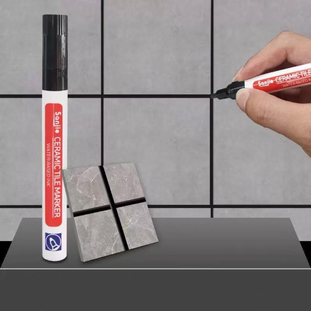 3pcs Tile Marker Grout Pen Wall Gap Sealing Repair Tool for Bathroom Floor Seam Easy To Use Durable Marking Pen for Tile Gap Filling