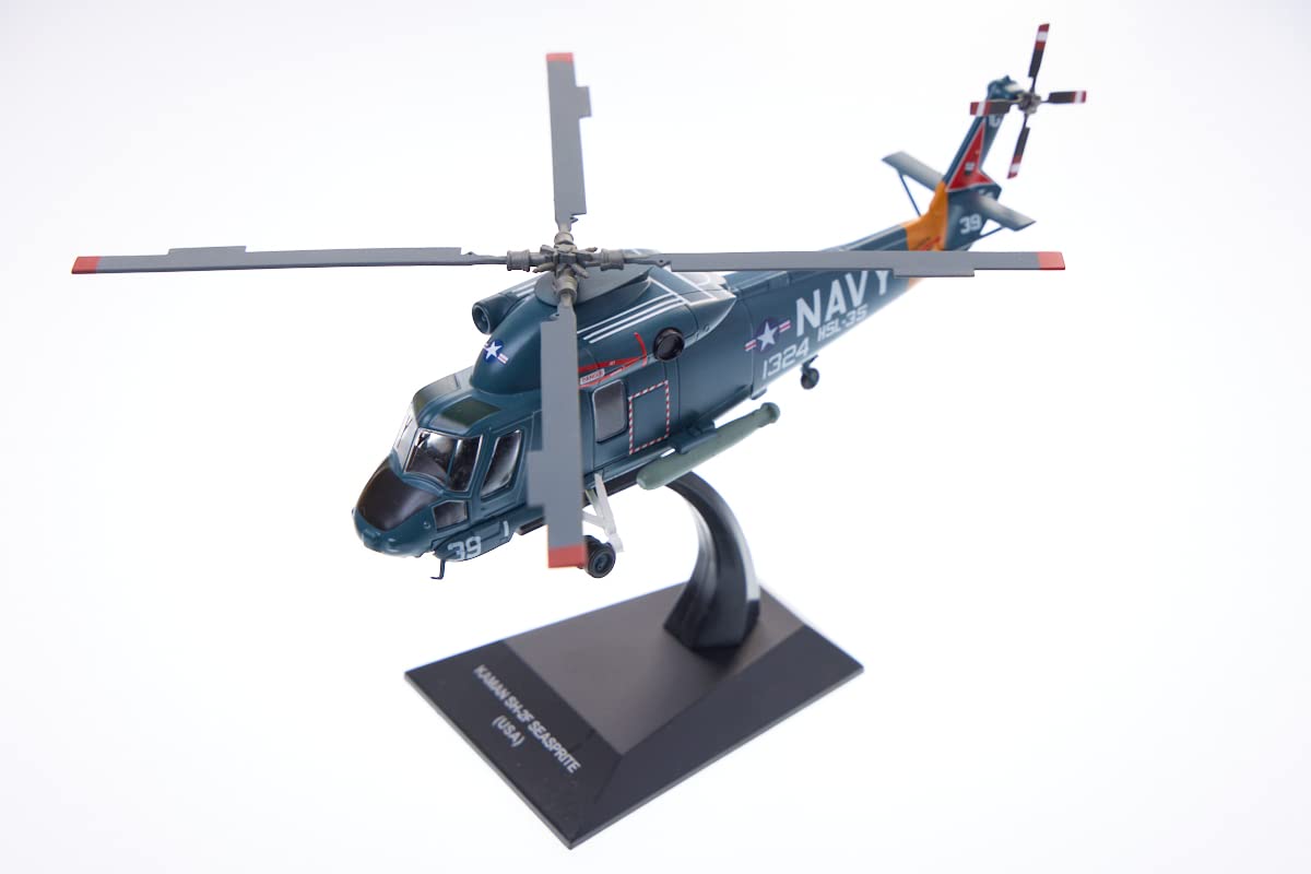 

US Navy Helicopter Diecast Model Sea Sprite KAMAN Painted Product 1/72 SH-2F [Item] зелёный
