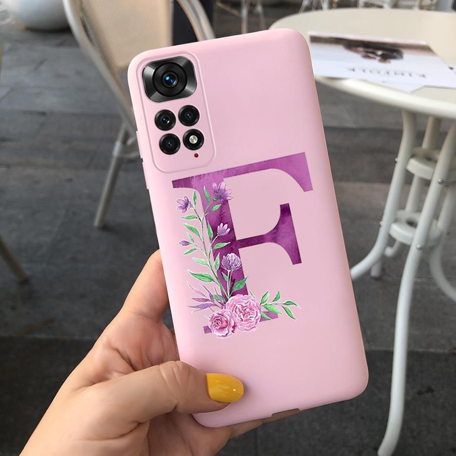 For Xiaomi Redmi Note 11 4G Case Note 11S Cute Couple Letters Soft Slim Fundas Cover For Xiaomi Redmi Note 11 Pro Note11 S Cases