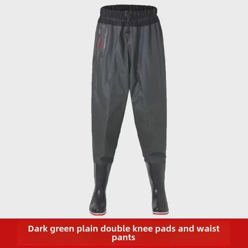 

Новые вейдерсы Yili 3D из ПВХ с высокой талией, боковыми карманами и резиновыми сапогами 45