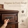4pcs Zinc Alloy Cabinet Handles 10.5*2cm Door Handles Vintage Drawer Pulls  Home