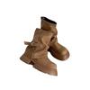 Height-increasing platform Martin boots women's autumn new fashion retro thick heel brown stacking boots short trouser boots