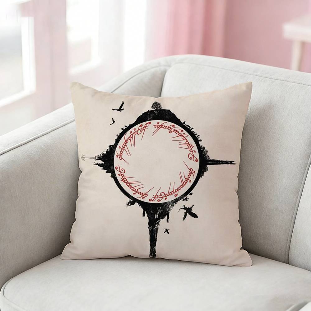 L-Lords Of The R-Ringes Pillow Case Pattern Printed Pillowcase For Living Room Sofa Cushion Cover