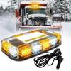 48LED Roof Top Strobe Lights Car Emergency Safety Warning Flashing Light Police Beacon for 12-24V Trucks Construction Vehicles
