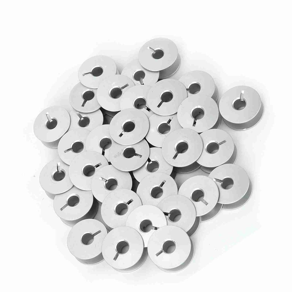 100pcs 55623A Aluminum Bobbins Slotted for Industrial Sewing Machine Parts